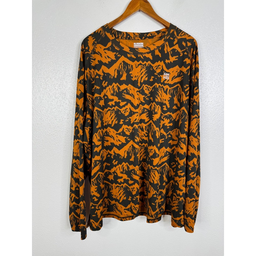 Alaskan Hardgear Duluth Trading Co Mens 3XL Mountain Graphic Long Sleeve Shirt